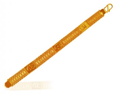 22K Gold OM Bracelet ( Men`s Bracelets )