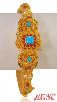 22K Gold Antique Kada  ( Antique Bangles )