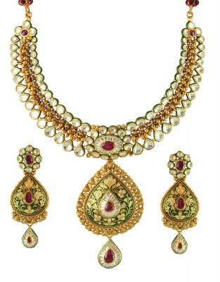 22K Gold Bridal Necklace Set ( Bridal Necklace Sets )