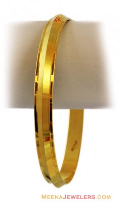 22k Gold Solid Mens Punjabi Kada ( Mens Gold Kada )