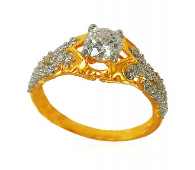 22k Gold Designer Ring  ( Ladies Signity Rings )