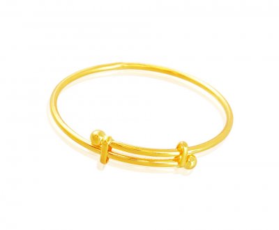 Adjustable Gold Baby Kada (1Pc) ( Baby Bangles )