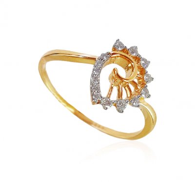 18K Yellow Gold Diamond Ring ( Diamond Rings )