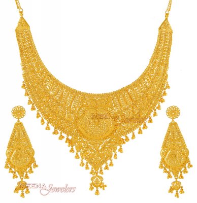 Bridal Necklace and Earrings Set ( Bridal Necklace Sets )