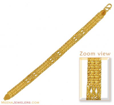 Yellow Gold Bracelet ( Mens) ( Men`s Bracelets )
