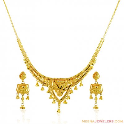 22K Gold Beautiful Set ( Light Sets )