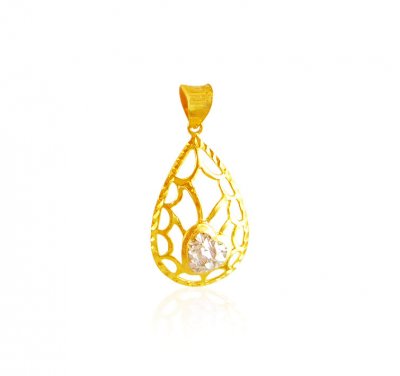 22K Gold Two Tone Pendant ( Fancy Pendants )