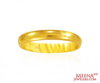 22Kt Gold Plain Band  ( Wedding Bands )