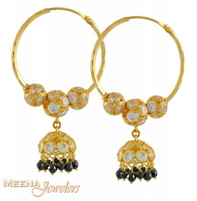 22Kt Gold Hoops ( Hoop Earrings )