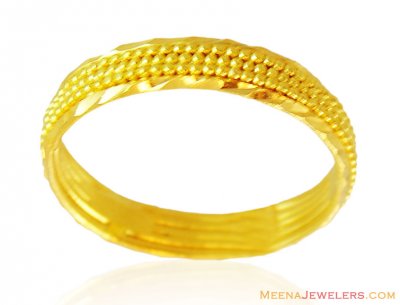 22k Fancy Gold Ladies Simple Band ( Wedding Bands )