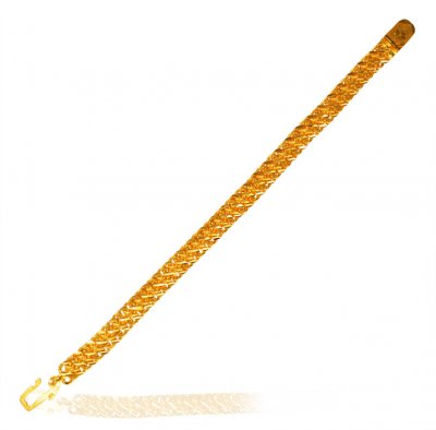 22 K Yellow Gold Mens Wide Bracelet ( Men`s Bracelets )