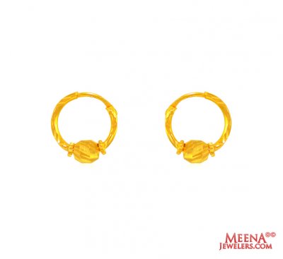 22 Kt Gold Hoop Earrings ( Hoop Earrings )