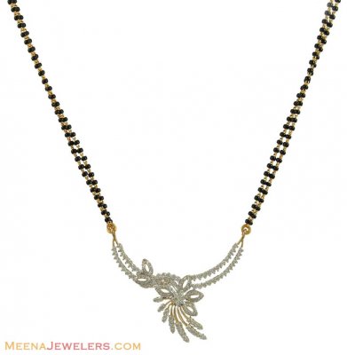 2 Tone Diamond Mangalsutra ( Diamond MangalSutras )