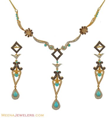 22k Pakistani Colorful Set ( Gold Designer Sets )