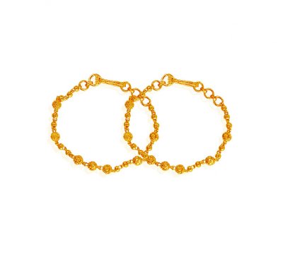 Gold Beads Baby Bracelet ( 22Kt Baby Bracelets )