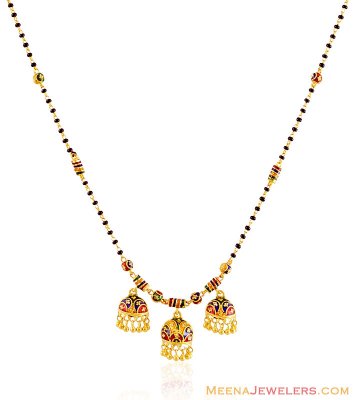 Gold Meenakari Mangalsutra  ( MangalSutras )