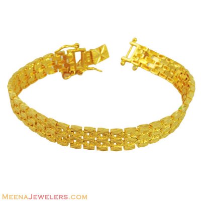 22K Yellow Gold Mens Bracelet ( Men`s Bracelets )