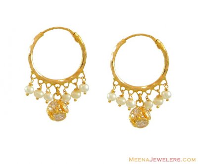 22Kt Gold Hoops ( Hoop Earrings )