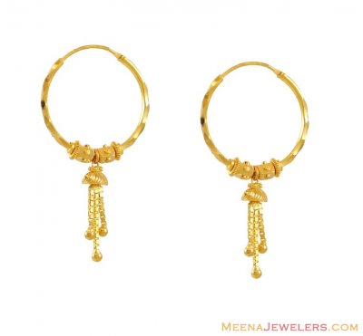 22K Chandelier Bali ( Hoop Earrings )