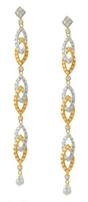 Gold 2 Tone Earrings ( Exquisite Earrings )