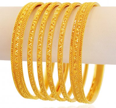 Indian Bangles Set 22K Gold ( Set of Bangles )