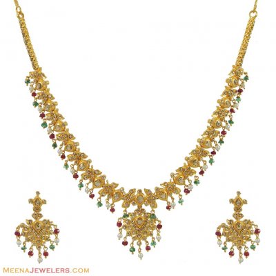 Gold Diamond Necklace Sets ( Diamond Necklace Sets )