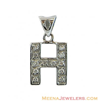 18K Fancy (H) Initial Pendant ( Initial Pendants )