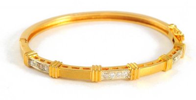 Gold 2 Tone Bangles with Stones ( Stone Bangles )