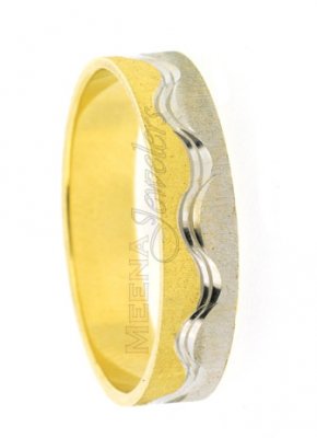 18Kt Gold Wedding band 2 Tone ( Wedding Bands )