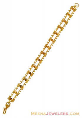 22K Ladies Fancy Heart Bracelet ( Ladies Bracelets )
