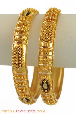 22k Meenakari Bangles  ( Gold Bangles )