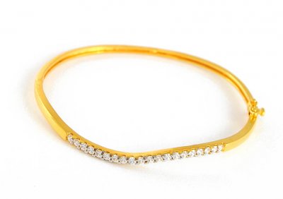 22k Gold Signity Bangle ( Stone Bangles )