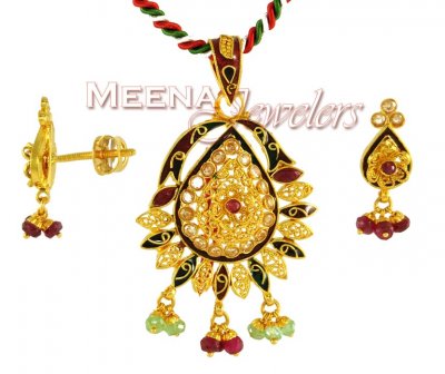 22K Fancy Pendant Set ( Fancy Pendant Set )