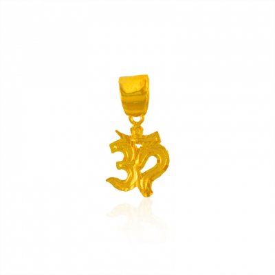 22Kt Yellow Gold Om Pendant ( Om Pendants )