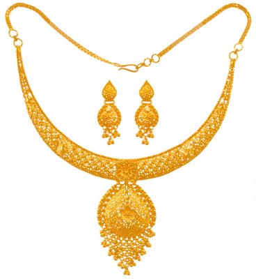  22K Gold Necklace Set ( 22 Kt Gold Sets )