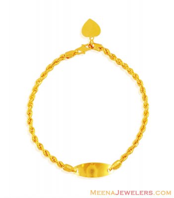 22K ID Kids Bracelet ( 22Kt Baby Bracelets )