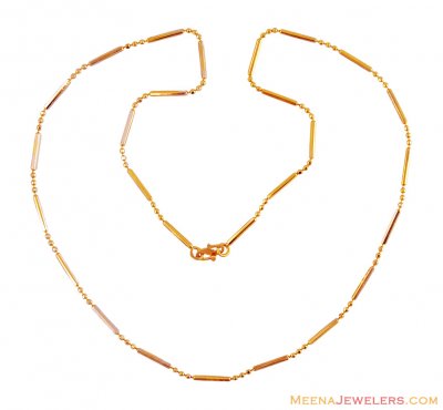 Fancy 22k Gold Chain (18 Inch) ( Plain Gold Chains )