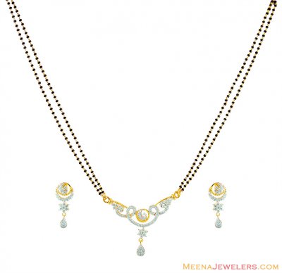 22K Gold Beautiful Mangalsutra Set ( Gold Mangalsutra Sets )