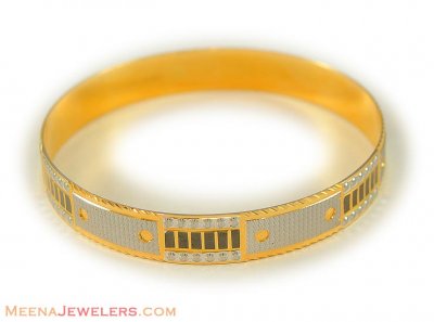 22k Gold 3 Tone Bangle ( Two Tone Bangles )