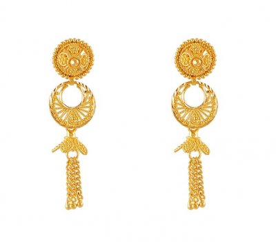 22Kt Gold Fancy Earrings ( 22Kt Gold Fancy Earrings )