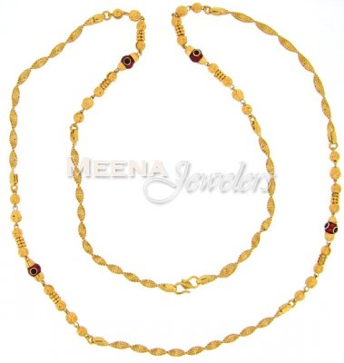22 Kt Gold Fancy Long Chain ( 22Kt Gold Fancy Chains )