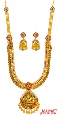 22 Kt Temple Necklace Set ( Antique Necklace Sets )