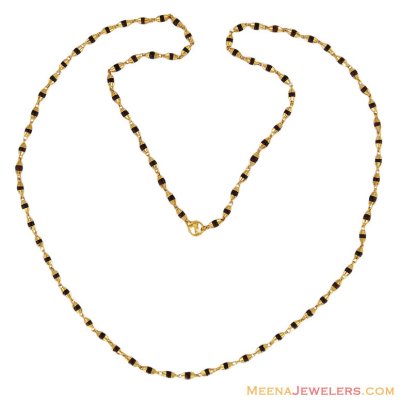 22k Gold Shyam Tulsi Mala ( 22Kt Long Chains (Ladies) )