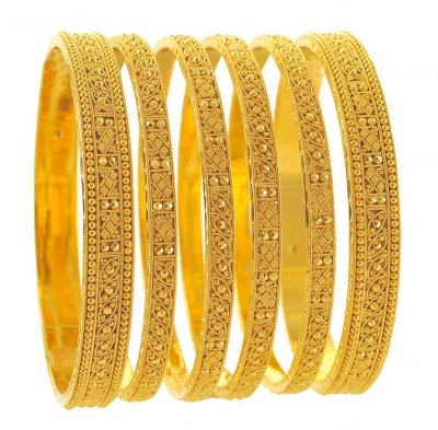 22Kt Gold Bangles ( Set of Bangles )