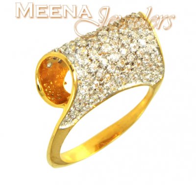 22Kt Gold Ladies Signity Ring ( Ladies Signity Rings )