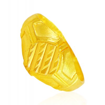 22K Gold Mens Ring ( Mens Gold Ring )