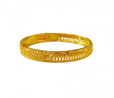 22K Yellow Gold Girls Kada  ( Baby Bangles )