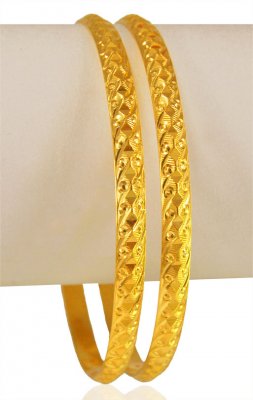 22k Gold Bangles (2pcs) ( Gold Bangles )