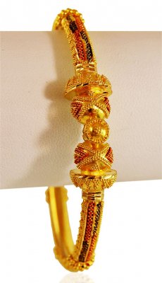 22K Gold Tri color Kada (1PC) ( Kadas )