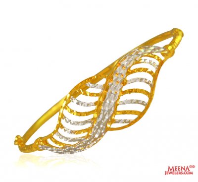 Ladies Rhodium 22K Gold Kada ( Kadas )